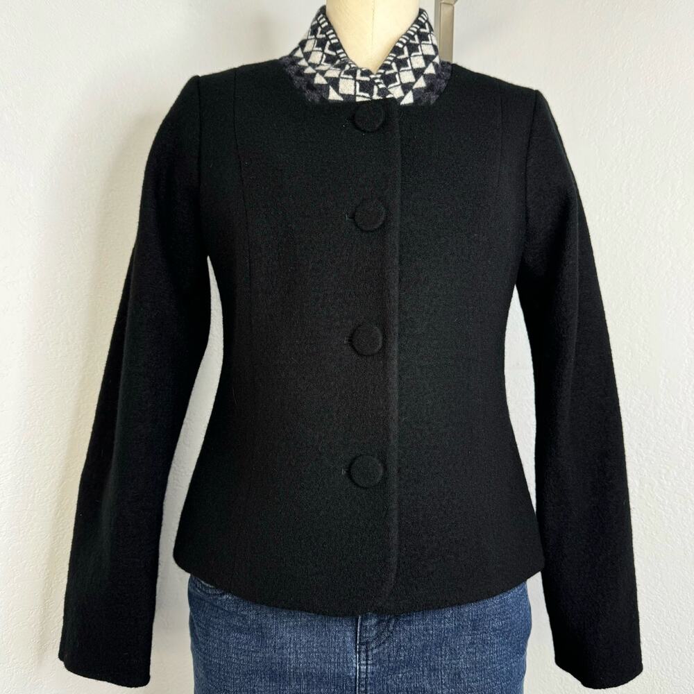 Pendleton Wool Blazer Jacket Black Small Petite W… - image 3